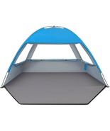 Venustas Beach Tent: 3/4–5–6 Person Upf 50 Beach Tent Sun Shelter Canopy, - $41.92