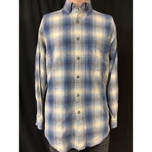 L.L.Bean Men&#39;s Blue Plaid Shirt/Button Up Sz SM SKU 4476 - £16.26 GBP