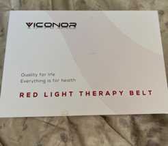 VICONOR Red Light Therapy Belt Wearable Wrap Pain Relief Inflammation LG Black - £69.66 GBP