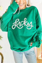 Demi Lucky Chenille Embroidered Pullover Sweatshirt - $33.59