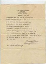 1930 Ashland Nebraska Farm Lease Sales Letter CE Tarpenning Real Estate - $17.82