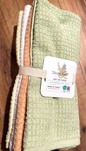 Thyme Sage Pack of 4pc Turkish Cotton Kitchen Towels Set Ultra Absorbent... - $37.23