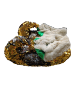 Womens Sequin Slipper Gold and Silver Color Changing! Size S/Med Fits Sz... - €25,54 EUR