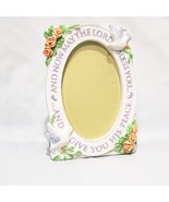 May the Lord Bless You and Give You Peace Picture Frame 5&quot;  Vintage - £12.44 GBP