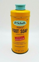 Vintage medicine tin: PEDICO Dr Scholl&#39;s Foot Soap, granulated, empty, scarce - £8.69 GBP