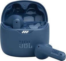 New! JBL Tune Flex True Wireless Noise Cancelling Earbuds Bluetooth &amp; IPX5 Blue - £77.81 GBP