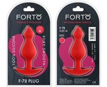 Forto F-78 Pointee Silicone An*l Plug Medium Red - $34.74