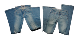 Women’s Hollister Jeans Lot of 2 Pair  Size 1R 25x33 Bootcut Medium Wash - £21.15 GBP