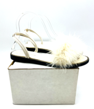 TMBU Fuzzy Slide Sandal- Beige, US 7.5M / EUR 38 - £11.55 GBP