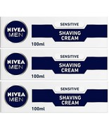 NIVEA MEN SHAVING CREAM For SENSITIVE Skin 3 X 100ml {Free Shipping} - $837.79 MXN
