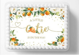 Cutie On The Way Cuties Oranges Themed Baby Shower Edible Image Edible C... - $265.52 MXN