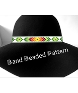 Hatband Loom Pattern No.76 - White Variant Loom Stitch Pattern - Band co... - £3.14 GBP