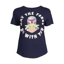 Star Wars Juniors&#39; Force Be With You Graphic Tee Blue Size M(7/9) - £11.66 GBP