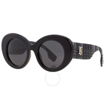Burberry BE4370U 300187 Margot Sunglasses Black Frame Dark Grey Lens 49mm - $352.00