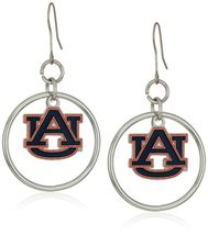 NCAA Auburn Tigers Floating Logo Hoop Earrings - $9.85