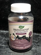 Nature&#39;s Way Kids Sambucus Elderberry Gummies 1600mg 60 Count Exp 10/23 - £5.52 GBP