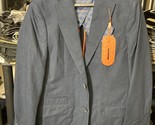 Tallia Men&#39;s Linen/Cotton Solid Slim Fit Blazer in Indigo-Size Small 32-34R - $59.99