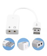 External Virtual 7.1 Channels USB Stereo Sound Card Audio Adaptor Converter - $13.44 CAD