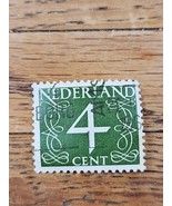 Netherlands Stamp 4 Numeral 4c Used 285 - $18.41 MXN