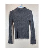 Who What Wear Knit Turtle Neck Black White Marled Womens Size Small - $395.92 MXN