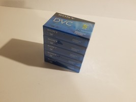 5 New Sony Premium DVC 60 LP: 90(DVM60PRR) Digital Video Cassettes - $25.96