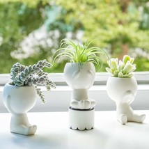 Indoor Succulent Planters From Dilicoming - 3 Sets Of Ceramic Planters, Mini - £24.77 GBP