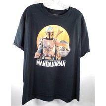 Star Wars The Mandalorian Baby Yoda Black T Shirt Men’s Black Tee XL - $5.36