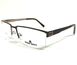 Wide Guyz Groß Brille Rahmen TONY BROWN Rechteckig Halbe Felge 60-19-150 - $59.16