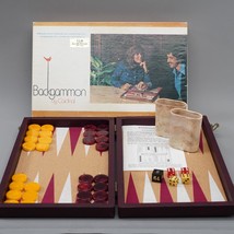 Rare Vtg Backgammon Bakelite Black Cherry Deep Red &amp; Butterscotch Set Complete - £292.52 GBP