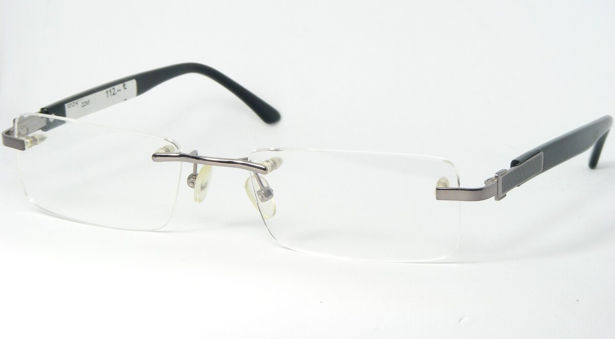 OU 23.833.02 Argent/Noir Lunettes sans Bordures Cadre 54-18-135mm - $58.57