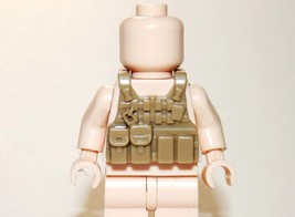  Tactical Vest Tan V2 For Minifigure Toys - $2.01