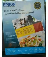 Bright White Pro Epson Printer Paper 8.5&quot; x 11&quot; 500 sheets for WorkForce... - £12.46 GBP