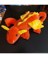 Manhattan Toy Red Dragon Plush Rufus Weighted Stuffed Animal Toy 13&quot; - $21.47