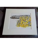 Original Beverly Ellstrand Signed Framed Floral Landscape Pencil Sketch ... - $70.00