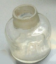 Apothecary Glass Bottle  Clear  3 1/2&quot;  x 2 1/8 with Glass Stopper - $6.00