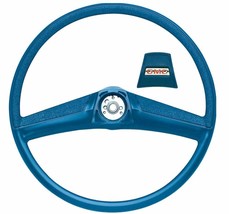 OER 17&quot; Blue Steering Wheel With Red Logo GMC Horn Cap 1969-1972 GMC Truck - £289.25 GBP