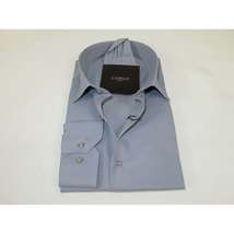 Men's Shirt Hankie CASILA Turkey Cotton Blend Long Sleeves 502030-15 Solid Gray image 3