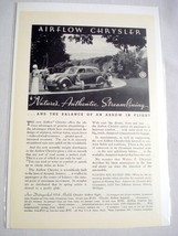 1934 Ad Airflow Chrysler 1934 Nature&#39;s Authentic Streamlining - £6.28 GBP
