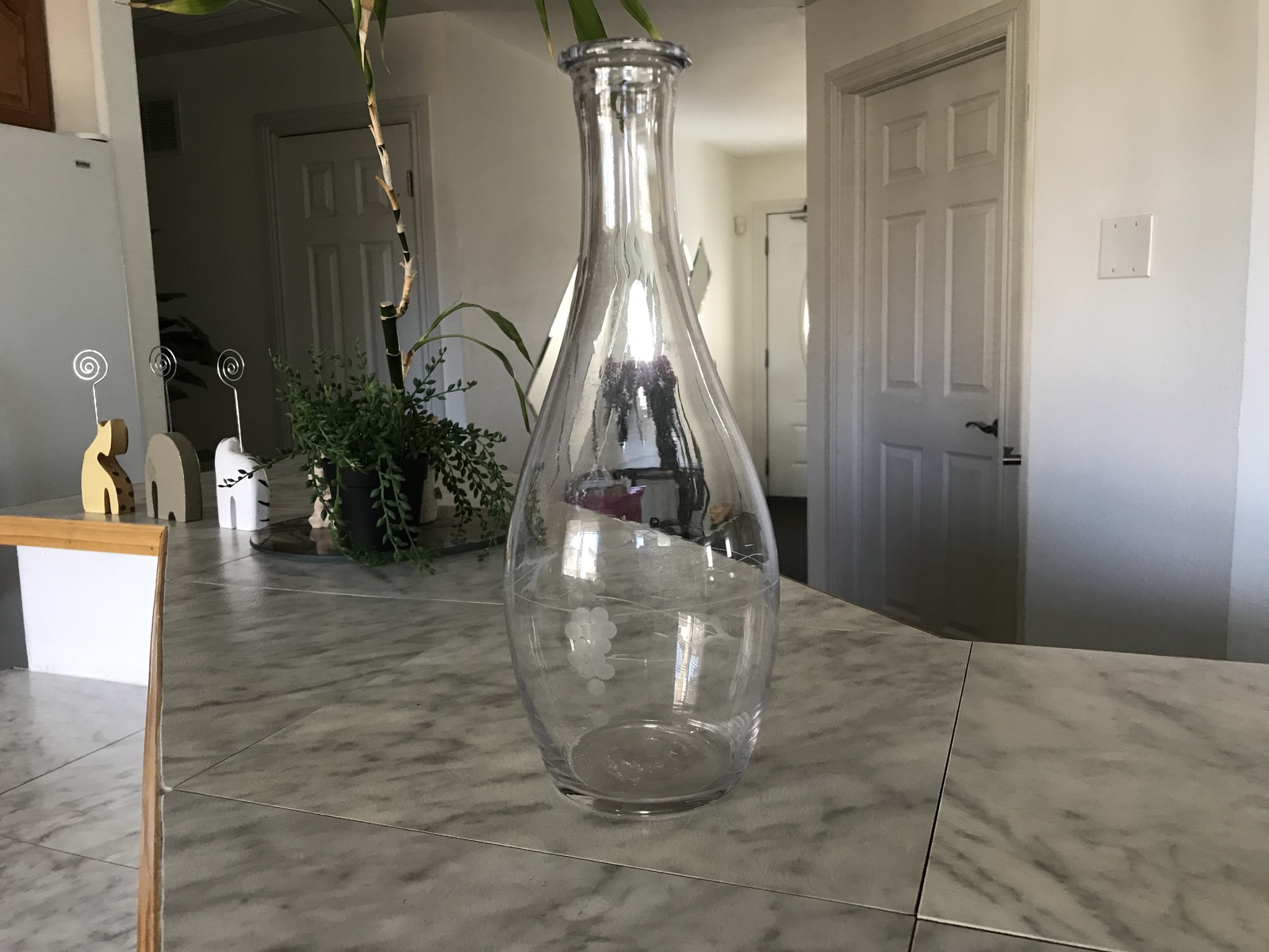  Princess House Heritage Cut Glass Carafe Decanter 11 3/4H (no stopper) - $19.99