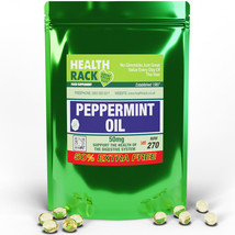 Peppermint Oil 50mg 270 Micro Capsules Digestion Support IBS Irritable bowel - £9.93 GBP