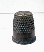 Antique Tiny Child Thimble Brass Made in England 5/8 inch - $18.32