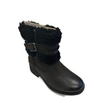 UGG Blayre III Leather Sheepskin Boots Womens Size 5 Waterproof 1095153 Black - £75.85 GBP