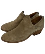 Frye Carson Suede Shooties Bootie Ankle Zip Back Heel Shoe Tan 6.5 - $67.68 CAD