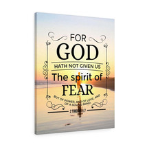  Spirit of Fear 2 Timothy 1:7 KJV Scripture Bible Verse Canvas C - £59.44 GBP+