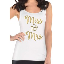 Miss to Mrs Bridal Sleeveless Tank Top Adult Standard up to Size 8 1 Pie... - $8.95