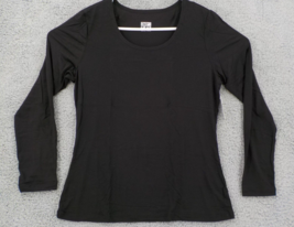 32 Degrees Heat Shirt Women Sz Xl (16-18) Black Longsleeve Scoopneck Stretch Nwt - £7.72 GBP