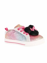 Disney Minnie Mouse Casual Rainbow Pom Sneaker (Toddler Girls) - £16.61 GBP