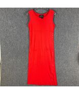 Carole Little Maxi Dress Women&#39;s Small Red 100% Cotton Sleeveless Adults S - $48.84 CAD