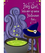 Hey Girl Lets Stir Up Some Halloween Fun - Halloween Greeting Card - 03730 - $54.54 MXN