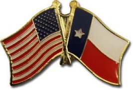 AES USA American State of Texas Flag Bike Motorcycle Hat Cap Lapel Pin - £2.75 GBP